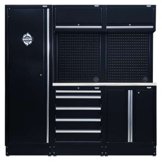 04503 | BUNKER® Modular Storage Combo with Stainless Steel Worktop (11 Piece)
