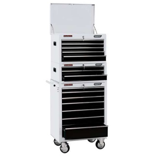 04597 | Combined Roller Cabinet and Tool Chest 15 Drawer 26'' White