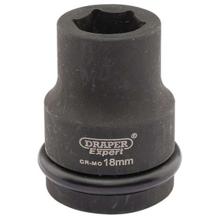 04999 | Draper Expert HI-TORQ® 6 Point Impact Socket 3/4'' Square Drive 18mm