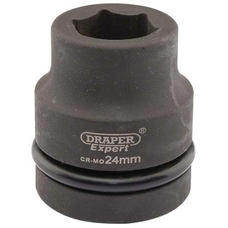 05105 | Draper Expert HI-TORQ® 6 Point Impact Socket 1'' Square Drive 24mm