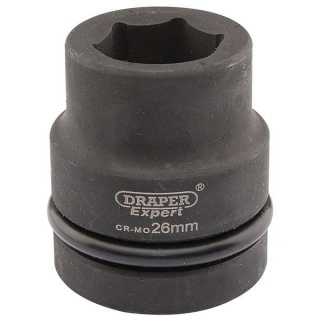 05107 | Draper Expert HI-TORQ® 6 Point Impact Socket 1'' Square Drive 26mm