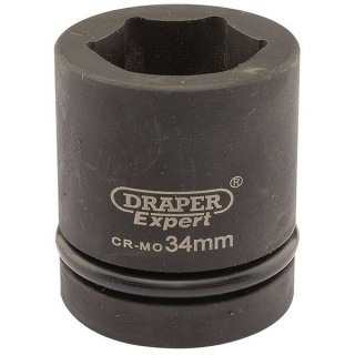 05114 | Draper Expert HI-TORQ® 6 Point Impact Socket 1'' Square Drive 34mm