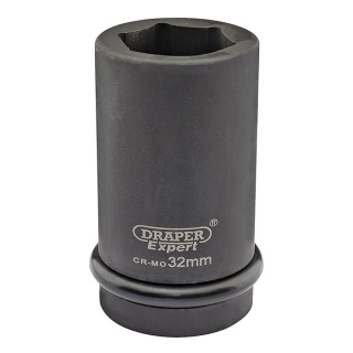 05146 | Draper Expert Hi-Torq 6 Point Deep Impact Socket 1'' Square Drive 32mm