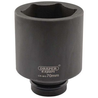 05159 | Draper Expert HI-TORQ® 6 Point Deep Impact Socket 1'' Square Drive 70mm