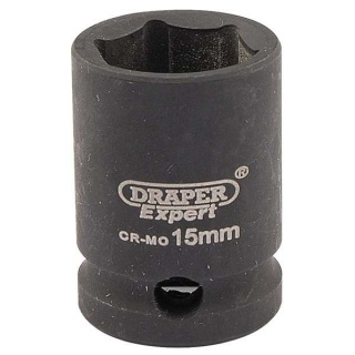 06875 | Draper Expert HI-TORQ® 6 Point Impact Socket 3/8'' Square Drive 15mm
