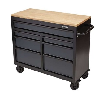 08216 | BUNKER® Workbench Roller Tool Cabinet 7 Drawer 41'' Grey