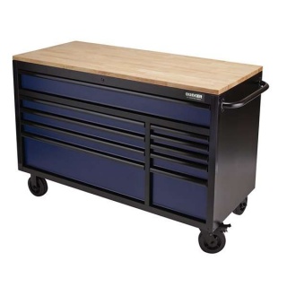 08237 | BUNKER® Workbench Roller Tool Cabinet 10 Drawer 56'' Blue