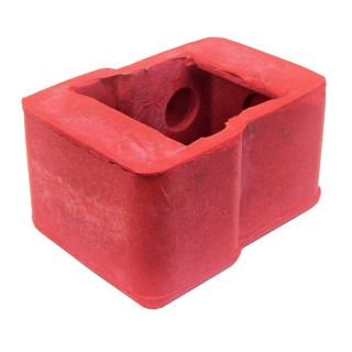 Red Rubber Battery Terminal Cover - Lighting Terminals | Re: 1-100-99