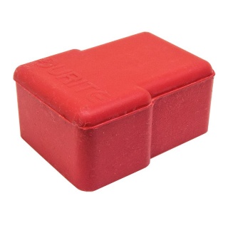 Red Rubber Battery Terminal Cover - Side Entry Terminals | Re: 1-558-99