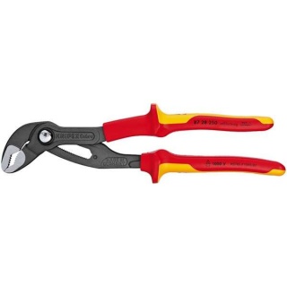 10644 | Knipex Cobra® 87 28 250UKSBE VDE Fully Insulated Waterpump Pliers 250mm
