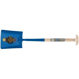 10873 | Draper Expert Solid Forged Contractors Square Mouth Shovel with Ash Shaft and T-Handle