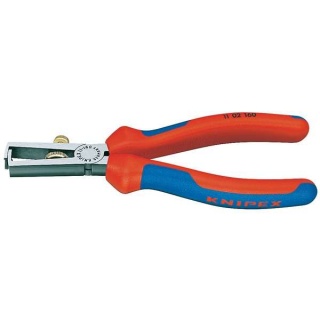 12299 | Knipex 11 02 160 SB Adjustable Wire Stripping Pliers 160mm