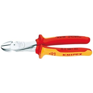 12301 | Knipex 74 06 200 Fully Insulated High Leverage Diagonal Side Cutter 200mm