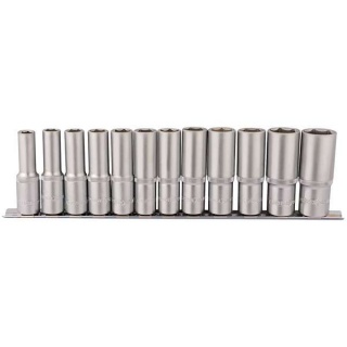 Draper Steckschlüssel-Set 12-tlg. – Mehrfach-Antrieb, 3/8 Zoll, Chrom-Vanadium, Mit Aufhänger