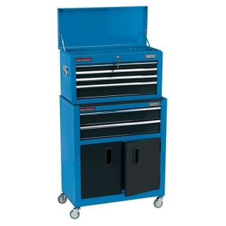 19563 | Combined Roller Cabinet and Tool Chest 6 Drawer 24'' Blue
