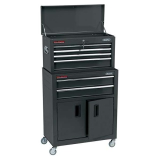 19572 | Combined Roller Cabinet and Tool Chest 6 Drawer 24'' Black