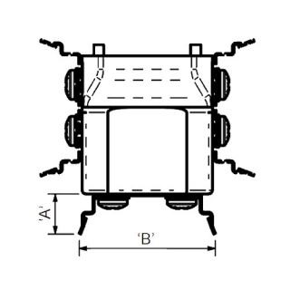 2071-428 Albright SW80 and SU80 Solenoid DIN Rail Bracket