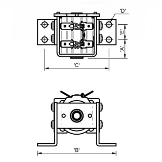 2072-447 Pair of Albright DC88 Solenoid Mounting Brackets