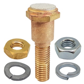 2155-594 Albright Single Fixed Textured Tip Contact Stud