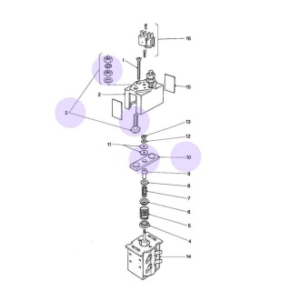 2180-595 Albright SW185 Series Contact Kit