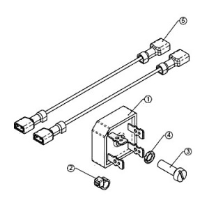 2182-349 Albright SW180 and SW200 AC Drive Rectifier Kit - 6.3mm Blade