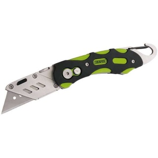 24424 | Folding Trimming Knife with Belt Clip Green/Orange