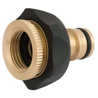 24646 | Brass and Rubber Tap Connector 1/2 - 3/4''