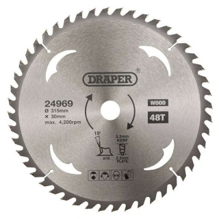 24969 | TCT Circular Saw Blade for Wood 315 x 30mm 48T