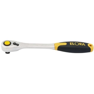 25930 | Elora Fine Tooth Quick Release Soft Grip Reversible Ratchet 1/2'' Square Drive 270mm