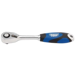 26502 | Soft Grip Reversible Ratchet 1/4'' Square Drive 72 Tooth