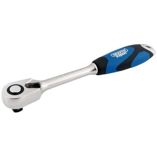 Draper 02715 Umschaltratsche Mit Weichem Griff | 12,7 Mm Vierkantantrieb, 270 Mm Länge | Chrom-Vanadium-Stahl