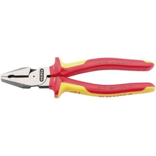 31861 | Knipex 02 08 200UKSBE VDE Fully Insulated High Leverage Combination Pliers 200mm