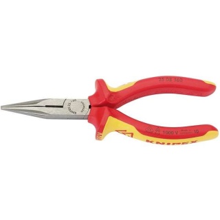 31944 | Knipex 25 08 160UKSBE VDE Fully Insulated Long Nose Pliers 160mm