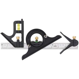 34704 | Combination Square with Centre Head and Protractor 300mm