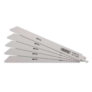 38593 | Bi-metal Reciprocating Saw Blades for Metal Cutting 225mm 24tpi (Pack of 5)