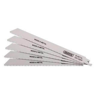 38754 | Bi-metal Reciprocating Saw Blades for Multi-Purpose Cutting 225mm 10tpi (Pack of 5)