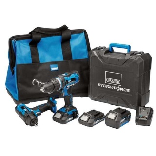 40448 | Draper Storm Force® 20V Cordless Impact Kit (7 Piece)