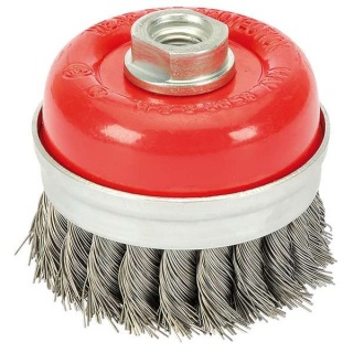 41449 | Steel Twist-Knot Wire Cup Brush 75mm M14
