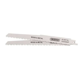 43065 | Bi-metal Reciprocating Saw Blades for Multi-Purpose Cutting 200mm 6-12tpi (Pack of 2)