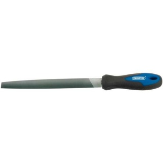 44954 | Engineer's Half Round Second Cut File with Soft Grip Handle 200mm