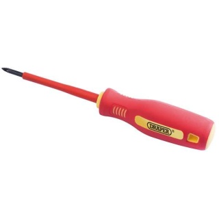 46527 | Fully Insulated Soft Grip Cross Slot Screwdriver No.0 x 75mm