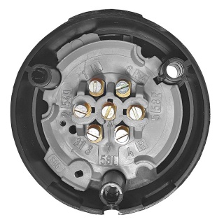 thumbnail image 2 of Maypole 7 Pin Black Towing Electrics Plug – 12N Type For Caravan Trailer Lights – UK Made 2 of 4