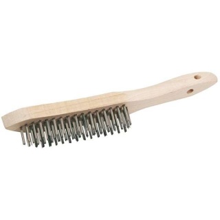 50931 | Stainless Steel 4 Row Wire Scratch Brush 310mm