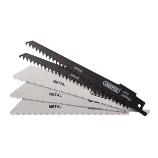 52517 | Assorted Reciprocating Saw Blades for Multi-Purpose Cutting 150mm (Pack of 5)