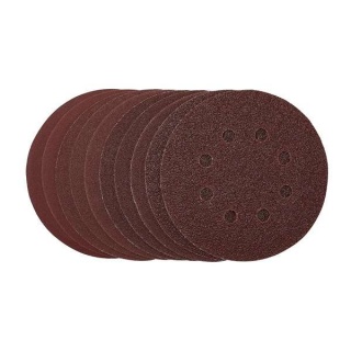 54759 | Punched Sanding Discs 125mm Hook & Loop Assorted Grit (Pack of 10)