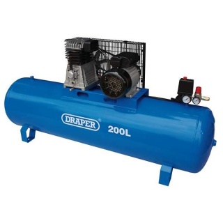 55313 | 200L Belt-Driven Air Compressor without wheels 2.2kW/3hp 