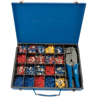56383 | Ratchet Crimping Tool and Terminal Kit 220mm