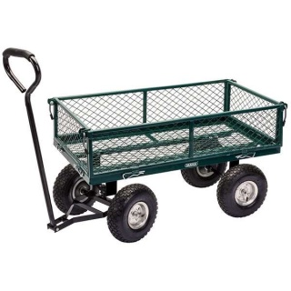 58552 | Steel Mesh Garden Trolley Cart