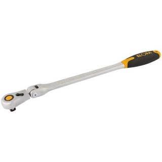 58752 | Elora Quick Release Soft Grip Ratchet with Flexible Head 1/2'' Square Drive 430mm