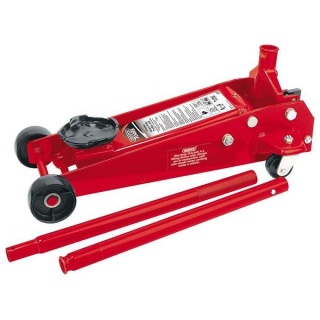 60977 | Heavy-duty Garage Trolley Jack 3 Tonne Red
